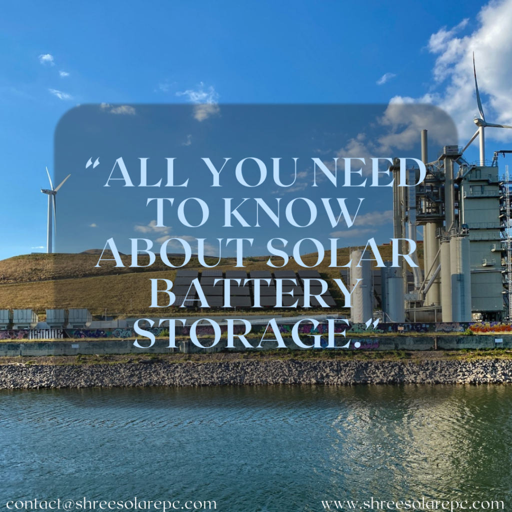 Solar battery storage