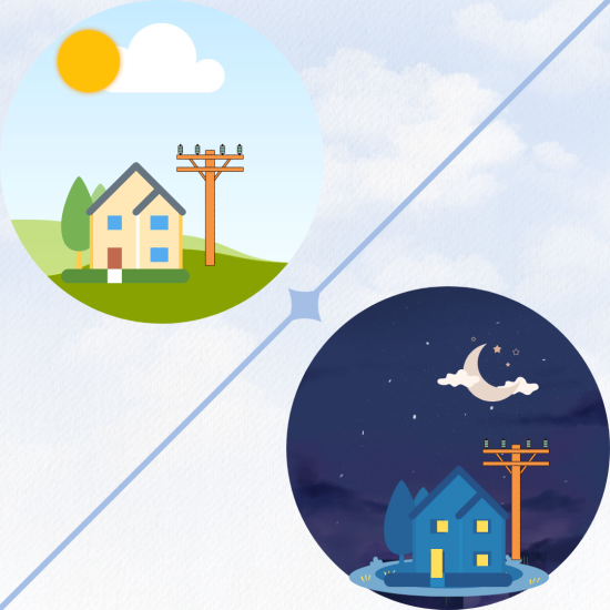 Day and night solar Day and night solar